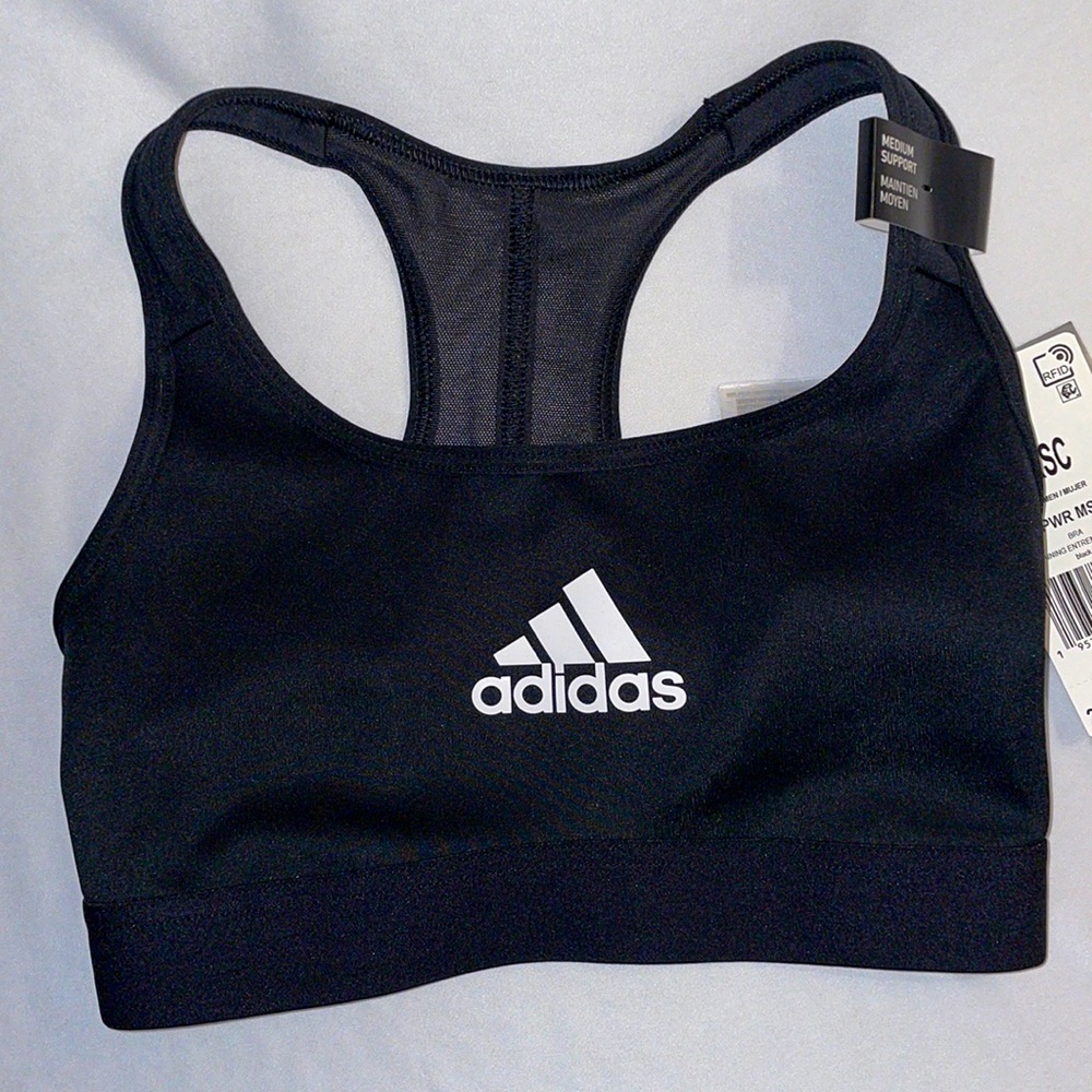 Adidas Women’s Training Power React Training Medium Support Bra XSmall C NWT